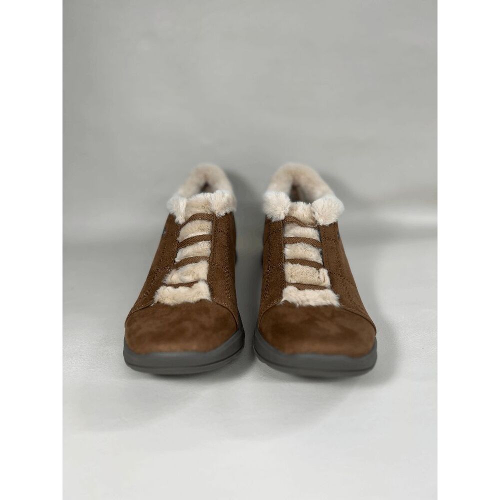 Bzees Women's Golden Faux Suede Slip On Shoes - Toffe 9.5M